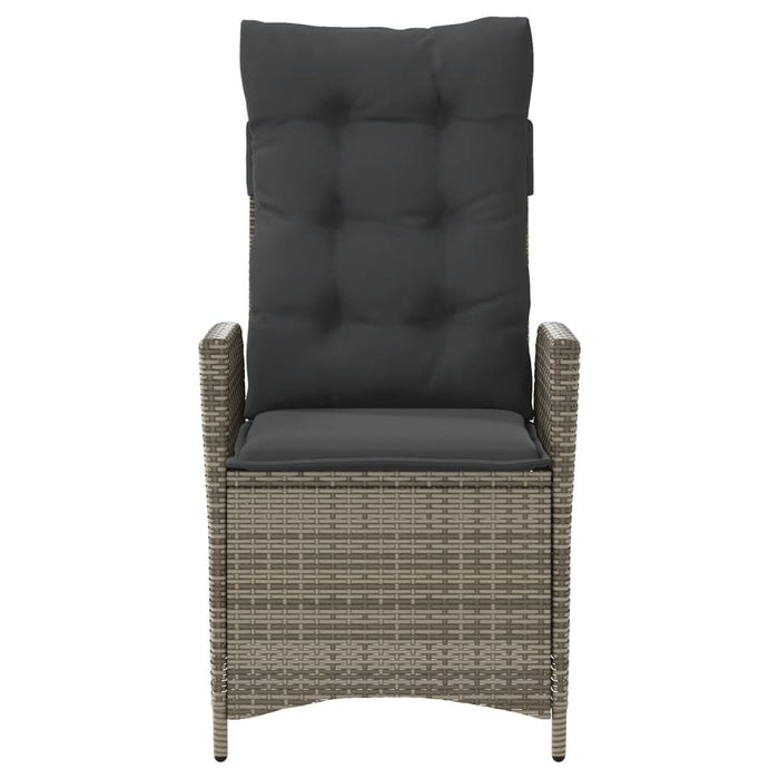 Set da Bistrò 3 pz con Cuscini Grigio in Polyrattan 365275