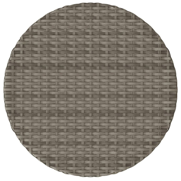 Set da Bistrò 3 pz con Cuscini Grigio in Polyrattan 365275