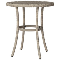 Set da Bistrò 3 pz con Cuscini Grigio Chiaro in Polyrattan 365278