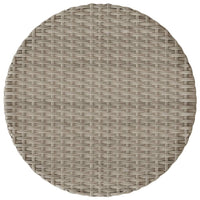 Set da Bistrò 3 pz con Cuscini Grigio Chiaro in Polyrattan 365278