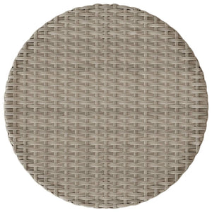 Set da Bistrò 3 pz con Cuscini Grigio Chiaro in Polyrattan 365278