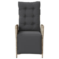 vidaXL Sedie da Giardino Reclinabili 2 pz con Poggiapiedi Polyrattan