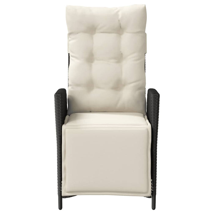 Set da Bistrò 3 pz con Cuscini Nero in Polyrattan 365296