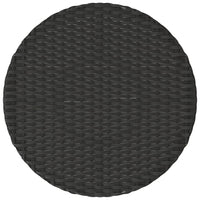 Set da Bistrò 3 pz con Cuscini Nero in Polyrattan 365296