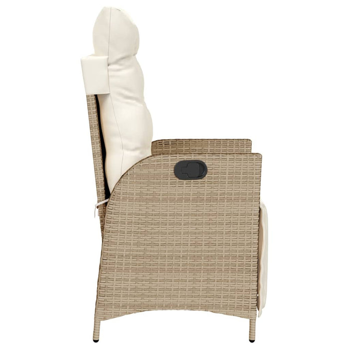 Set da Bistrò 3 pz con Cuscini Beige in Polyrattan 365300