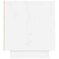 Mobile Porta TV Bianco 140x35x40 cm in Legno Massello di Pino 840413