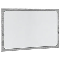 Specchio da Bagno con LED Grigio Sonoma 60x8,5x38 cm Truciolato 834928
