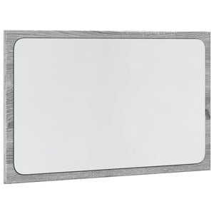 Specchio da Bagno con LED Grigio Sonoma 60x8,5x38 cm Truciolato 834928