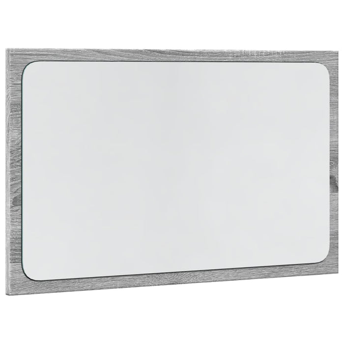 Specchio da Bagno con LED Grigio Sonoma 60x8,5x38 cm Truciolato 834928