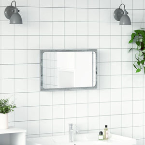 Specchio da Bagno con LED Grigio Sonoma 60x8,5x38 cm Truciolato 834928
