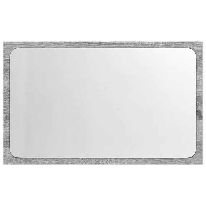 Specchio da Bagno con LED-Specchio per Bagno Grigio Sonoma 60x8,5x38 cm Truciolato