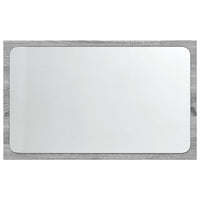vidaXL Specchio da Bagno con LED Grigio Sonoma 60x8,5x38 cm Truciolato