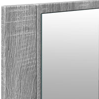 Armadietto Specchio con LED da Bagno Grigio Sonoma 100x12x45 cm 834960