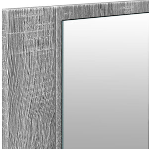 Armadietto Specchio con LED da Bagno Grigio Sonoma 100x12x45 cm 834960