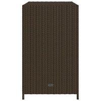 Armadietto Portaoggetti Giardino-Armadio per esterni Marrone 83x45x76 cm Polyrattan