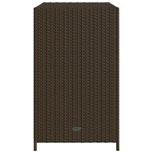 Armadietto Portaoggetti Giardino-Armadio per esterni Marrone 83x45x76 cm Polyrattan