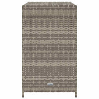Armadietto Portaoggetti Giardino Grigio 83x45x76 cm Polyrattan 365545