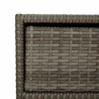 Armadietto Portaoggetti Giardino Grigio 55x59x80cm Polyrattan 365553