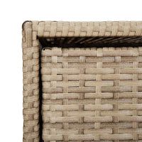 Armadietto Portaoggetti da Giardino Beige 55x59x80cm Polyrattan 365554