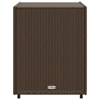 Armadietto Portaoggetti Giardino Marrone 55x59x69cm Polyrattan 365556