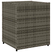 Armadietto Portaoggetti Giardino Grigio 55x59x69cm Polyrattan 365557