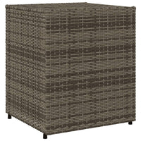 Armadietto Portaoggetti Giardino Grigio 55x59x69cm Polyrattan