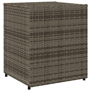 Armadietto Portaoggetti Giardino Grigio 55x59x69cm Polyrattan
