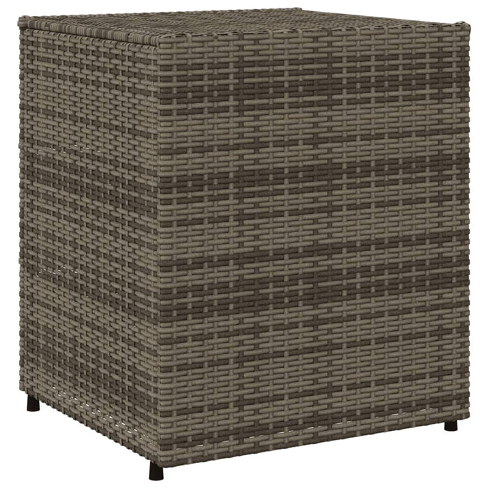 Armadietto Portaoggetti Giardino Grigio 55x59x69cm Polyrattan