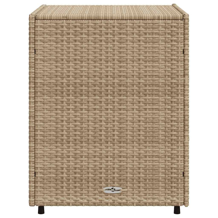 Armadietto Portaoggetti da Giardino Beige 55x59x69cm Polyrattan 365558