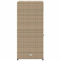 Armadietto Portaoggetti Giardino Beige 55x55x111cm Polyrattan 365562