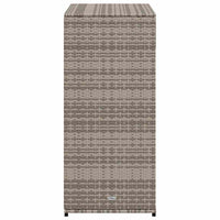 Armadietto Portaoggetti Giardino Grigio 105x55x113cm Polyrattan 365565