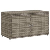 Armadietto Portaoggetti Giardino Grigio 110x55x60,5 Polyrattan 365569