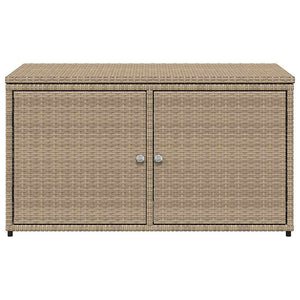 Armadietto Portaoggetti Giardino Beige 110x55x60,5cm Polyrattan 365570
