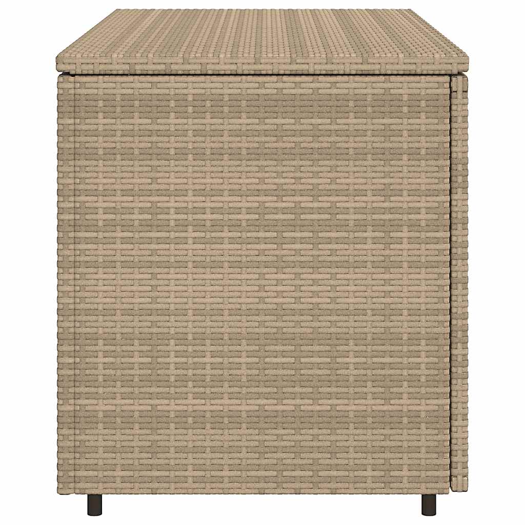 Armadietto Portaoggetti Giardino Beige 110x55x60,5cm Polyrattan 365570