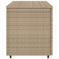 Armadietto Portaoggetti Giardino Beige 110x55x60,5cm Polyrattan 365570