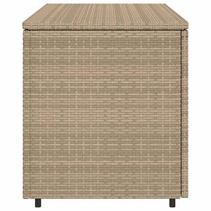 Armadietto Portaoggetti Giardino Beige 110x55x60,5cm Polyrattan 365570