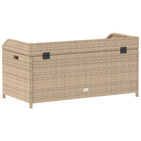 Panca Portaoggetti Beige Misto 100x50x52 cm Polyrattan e Acacia 365951