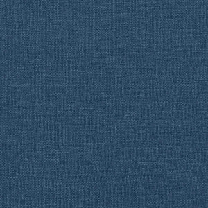 Giroletto con Testiera-Letto con Testiera Dover Blu 90x200 cm Tessuto