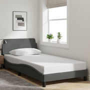 Giroletto-Struttura Letto Dover Grigio Scuro 100x200 cm Tessuto