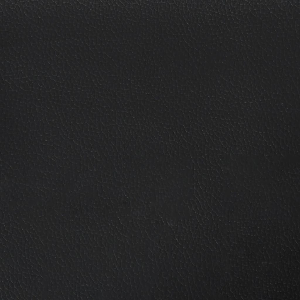 Giroletto-Struttura Letto Dover Nero 100x200 cm in Similpelle