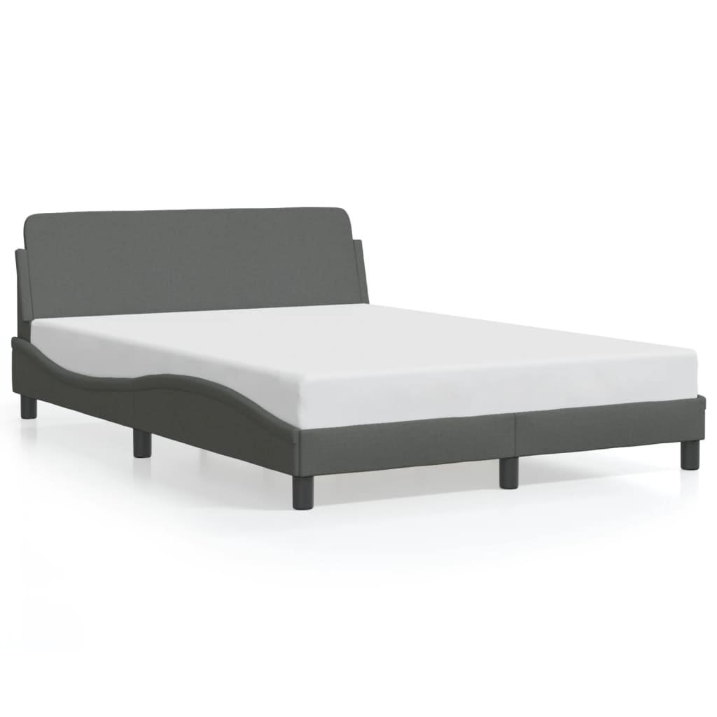 Giroletto-Struttura Letto Dover Grigio Scuro 120x200 cm Tessuto