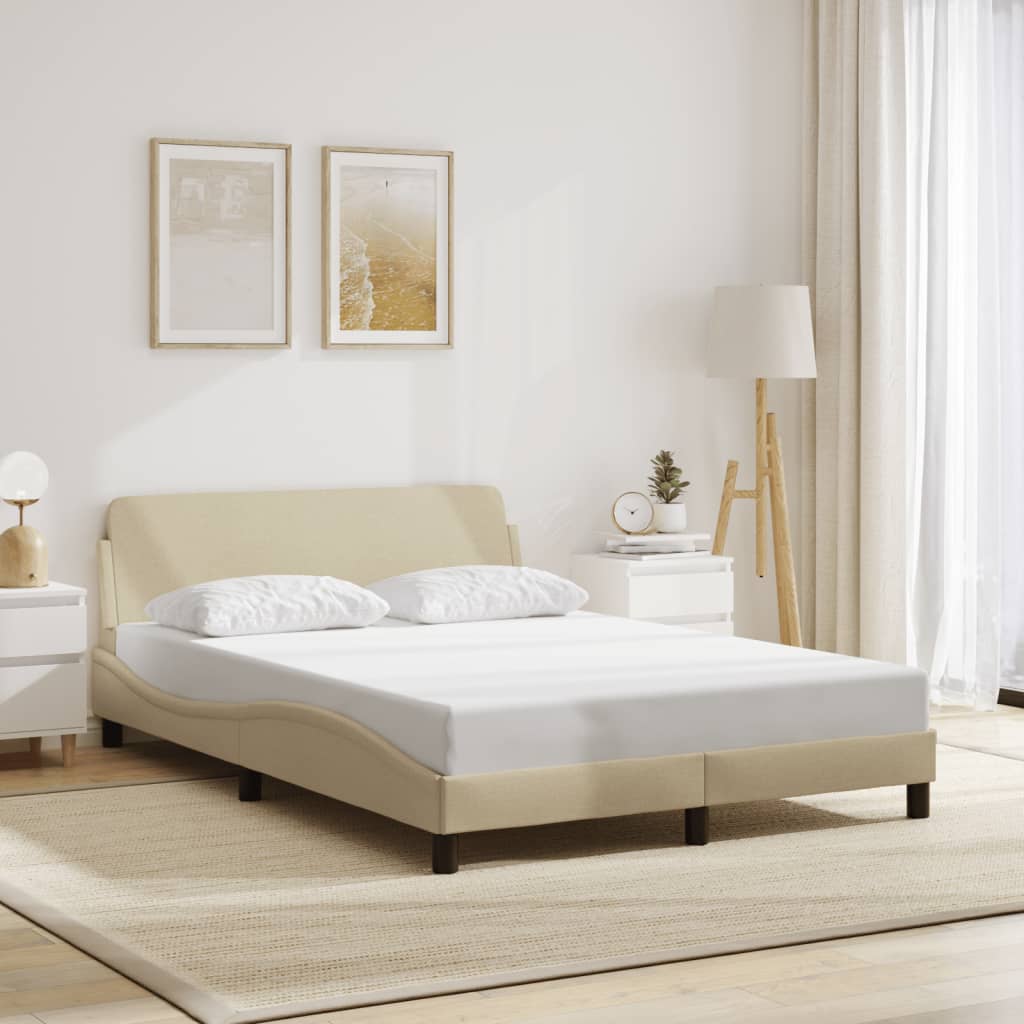 Giroletto-Struttura Letto Dover Crema 120x200 cm Tessuto