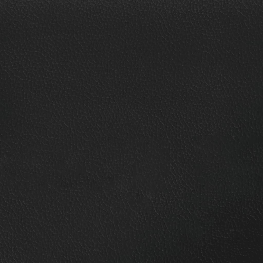 Giroletto-Struttura Letto Dover Nero 120x200 cm in Similpelle