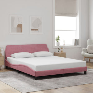 Giroletto con Testiera Rosa 160x200 cm in Vellutocod mxl 114261