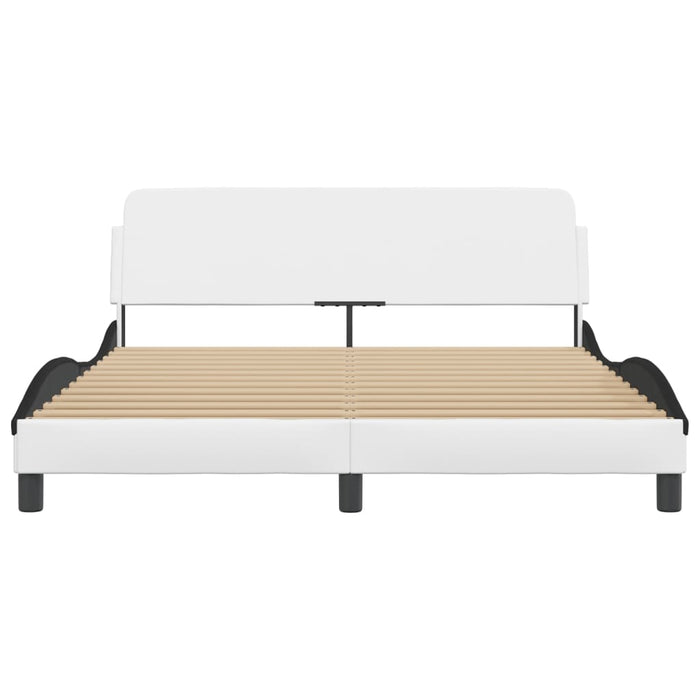 Giroletto Dover Nero e Bianco 160x200 cm in Similpelle 373224