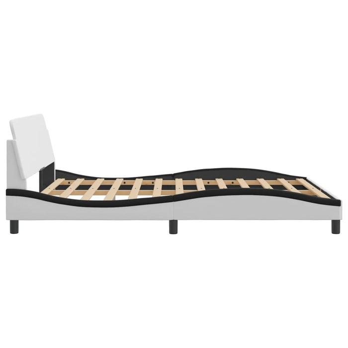 Giroletto Dover Nero e Bianco 160x200 cm in Similpelle 373224