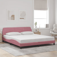 Giroletto con Testiera Rosa 180x200 cm in Vellutocod mxl 89838