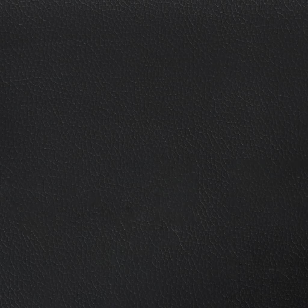 Giroletto-Struttura Letto Dover Nero e Bianco 180x200 cm in Similpelle