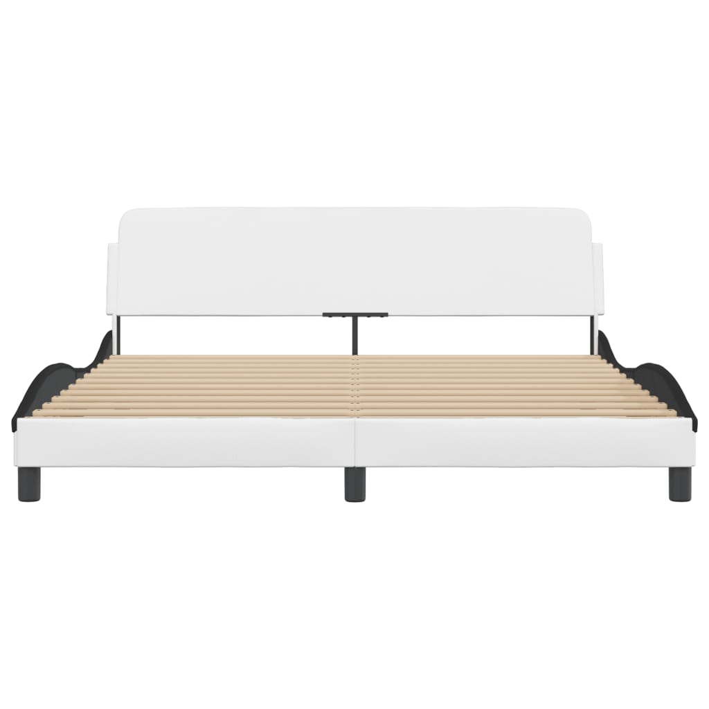 Giroletto Dover Bianco e Nero 180x200 cm in Similpelle 373244