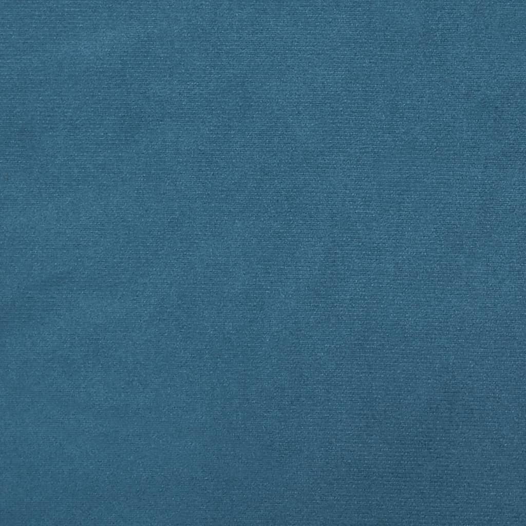 Giroletto-Struttura Letto Dover Blu 200x200 cm in Velluto